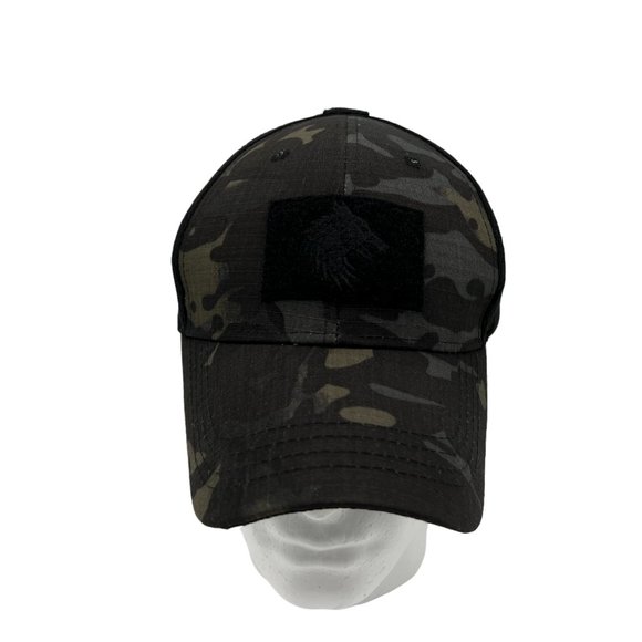 FIELDCRAFT Adjustable Tactical Trucker Hat - Black Camo - Picture 2 of 6
